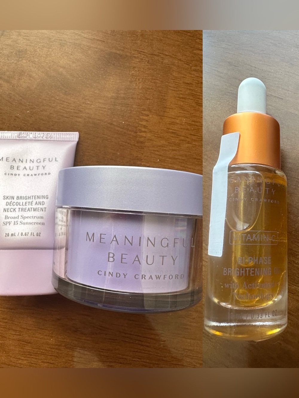 Set of SPF 15 & Age Recovery Night Crème Retinol & Biphase Brightening Oil
